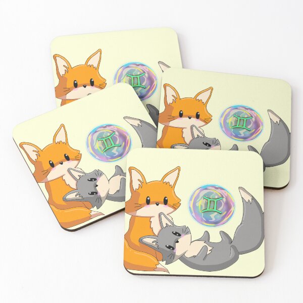 Item preview, Lil Gemini Foxes ♊ designed and sold by DoodlesbyEllieE.