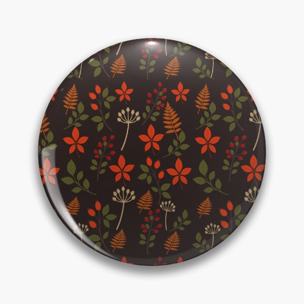 Item preview, Rosehip and Fern Autumn Herbarium Pattern designed and sold by BelievingCreates.