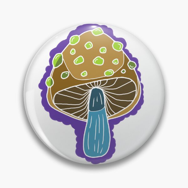 Item preview, Trippy Brown and Green Mushroom Illustration designed and sold by Art by Sele.