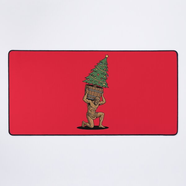 Item preview, Atlas Christmas Tree Greek Titan Holiday Pop Art designed and sold by Rare By Hero.