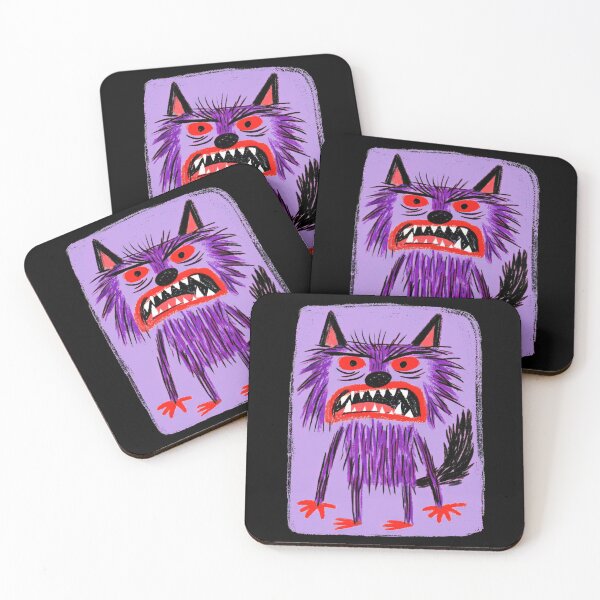 Item preview, Purple Cartoon Wolf designed and sold by Bernard Santora.