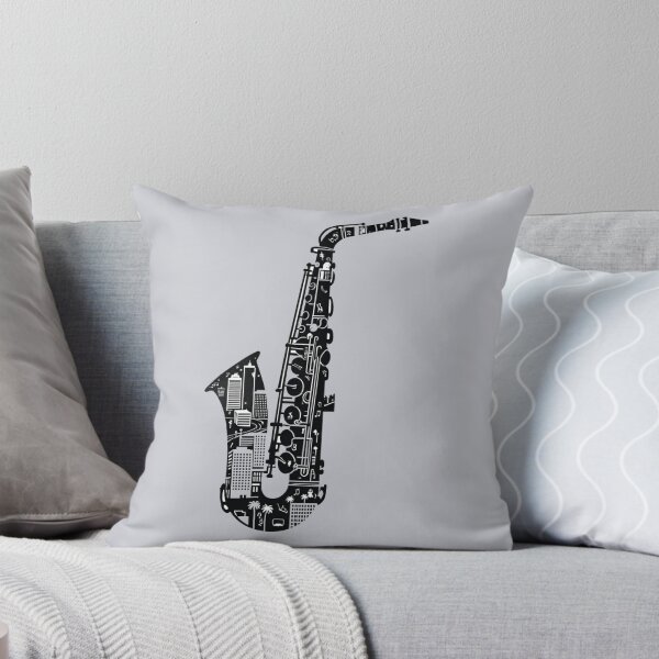 Item preview, Saxophone and cityscape. designed and sold by MagelliShop.