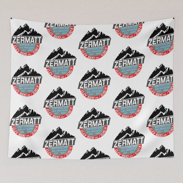 Item preview, Ski Zermatt Switzerland Matterhorn Skiing Paradise (1) designed and sold by flamesnejme.
