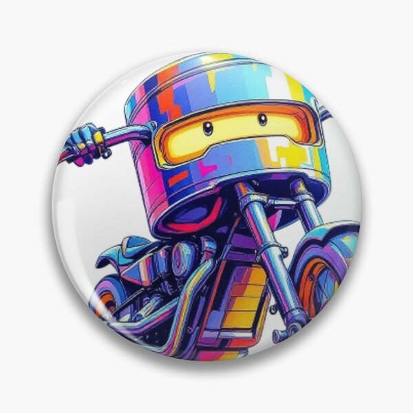 Item preview, Cool Piston Biker – Colorful Motorcycle Art designed and sold by VeleS68.