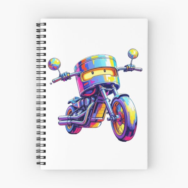 Item preview, Cool Piston Biker – Colorful Motorcycle Art designed and sold by VeleS68.