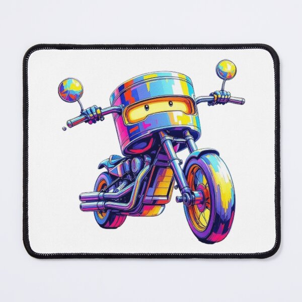 Item preview, Cool Piston Biker – Colorful Motorcycle Art designed and sold by VeleS68.