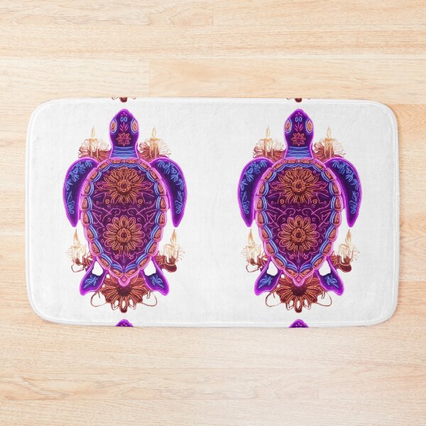 Item preview, Neon Mandala Sea Turtle Art designed and sold by LC&LCPlatform.