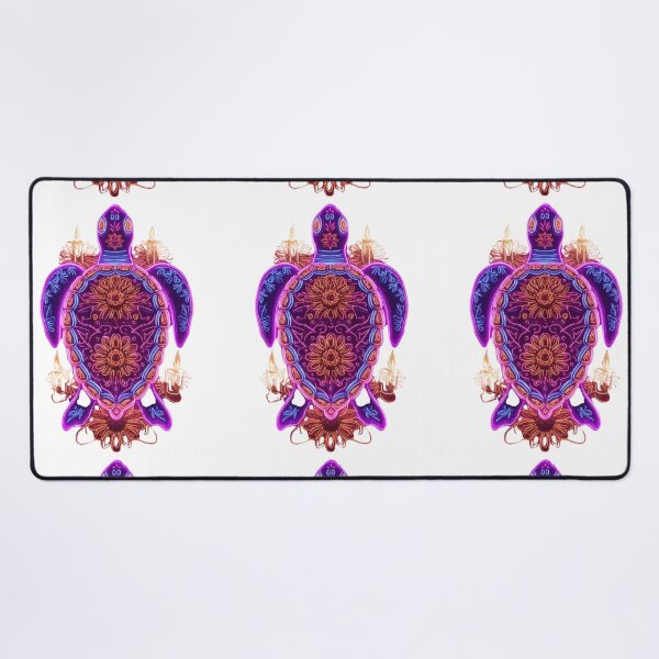 Item preview, Neon Mandala Sea Turtle Art designed and sold by LC&LCPlatform.