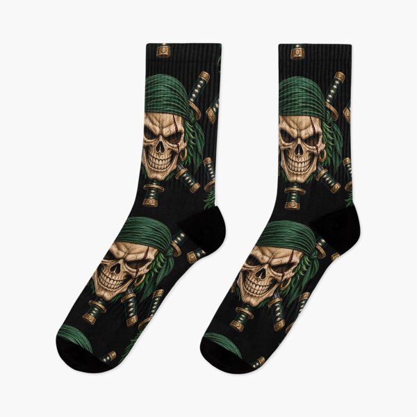 Item preview, Green Bandana Katana Skull Warrior Vintage Art designed and sold by T-Chou.