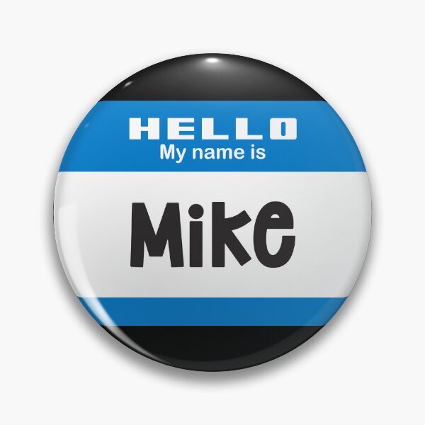 Item preview, Hello My Name is Mike - Blue Name Tag 2 designed and sold by Vector-Artist.
