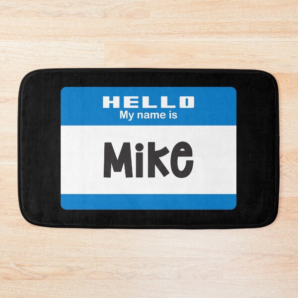 Item preview, Hello My Name is Mike - Blue Name Tag 2 designed and sold by Vector-Artist.