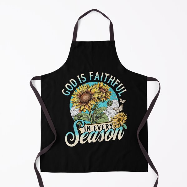 Item preview, God Is Faithful in Every Season Vintage Sunflower Christian Art designed and sold by AmiGraph.