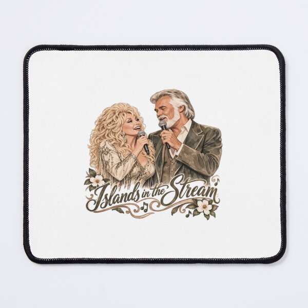 Item preview, Dolly Parton Kenny Rogers Islands in the Stream, Watercolor Country Music designed and sold by llesmith.