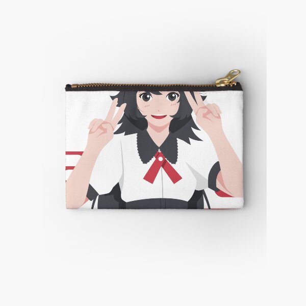 Item preview, Linda chica anime con el signo de la paz al estilo Tengu japonés Aya Shameimaru designed and sold by PIXeez⭐️⭐️⭐️⭐️⭐️.