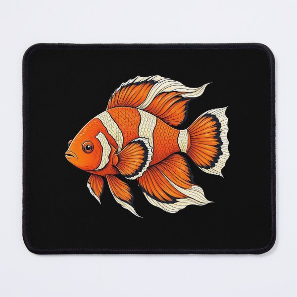 Item preview, Clownfish Art, Detailed Orange Fish Design designed and sold by gkhanco.