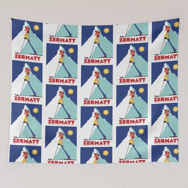 Item preview, Zermatt Ski Poster designed and sold by lizettis.