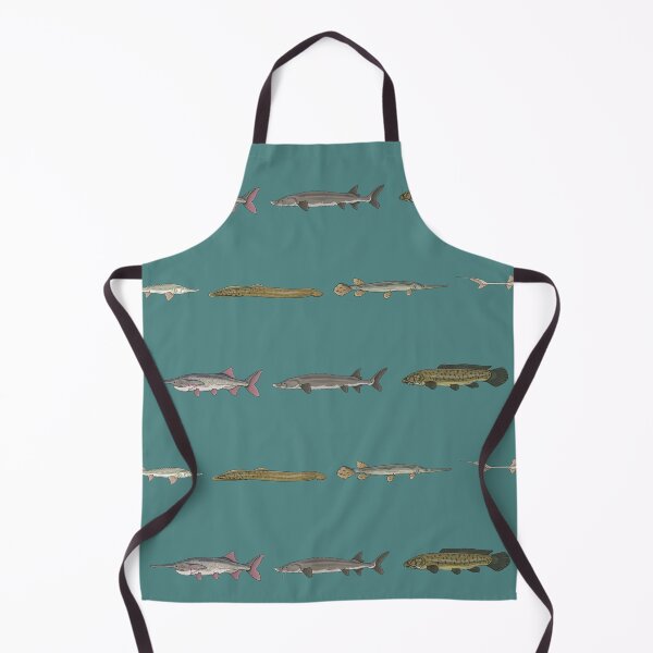 Item preview, Ancient Fishes Pattern (Blue Background) designed and sold by Marathon-Rana.