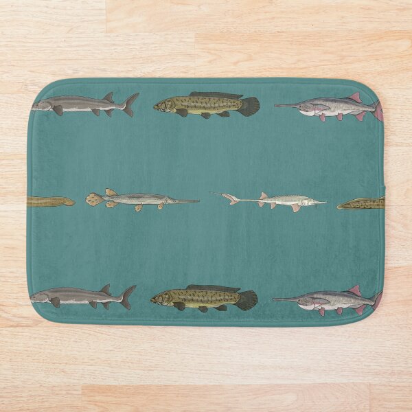Item preview, Ancient Fishes Pattern (Blue Background) designed and sold by Marathon-Rana.