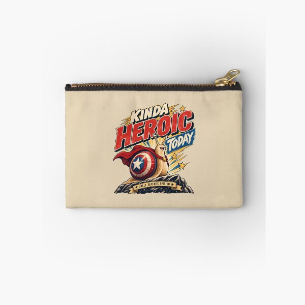 Item preview, Kinda Heroic Today Snail Superhero designed and sold by goldzilla.studio.