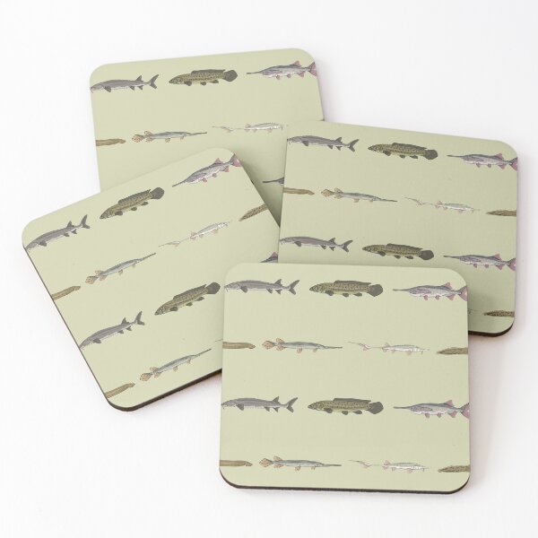 Item preview, Ancient Fishes Pattern (Sand Background) designed and sold by Marathon-Rana.