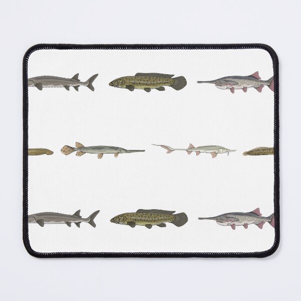 Item preview, Ancient Fishes Pattern (White Background) designed and sold by Marathon-Rana.