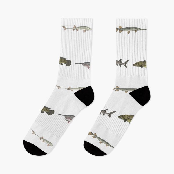 Item preview, Ancient Fishes Pattern (White Background) designed and sold by Marathon-Rana.