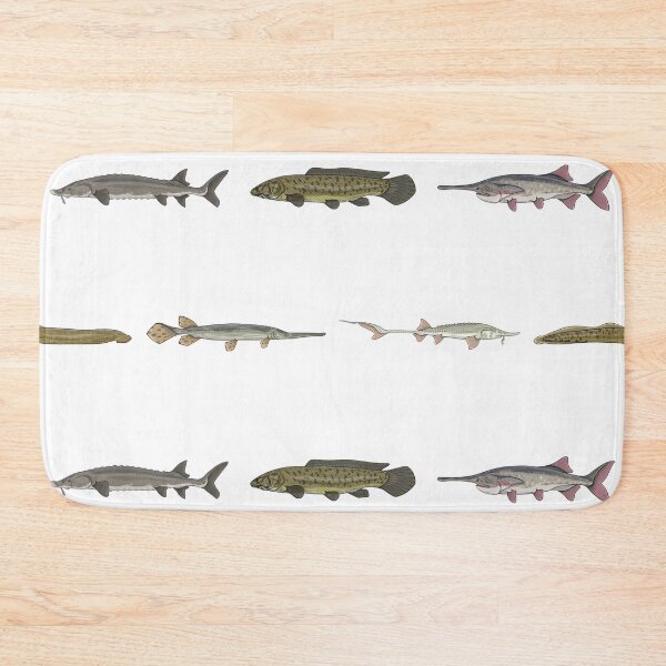 Item preview, Ancient Fishes Pattern (White Background) designed and sold by Marathon-Rana.