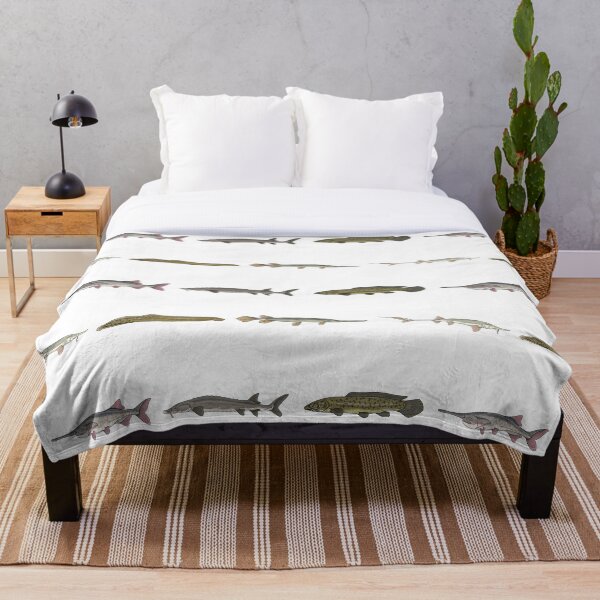 Item preview, Ancient Fishes Pattern (White Background) designed and sold by Marathon-Rana.