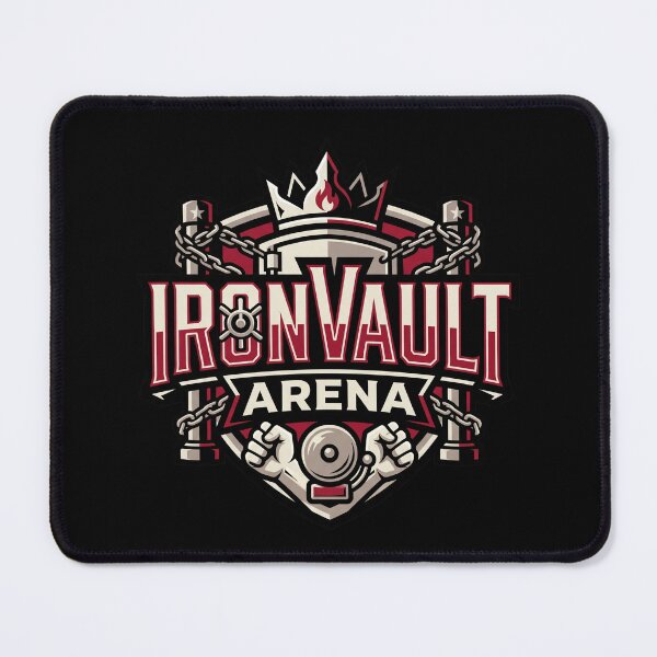 Item preview, Ironvault Arena Pro Wrestling Combat Emblem designed and sold by Dogy Corgi.