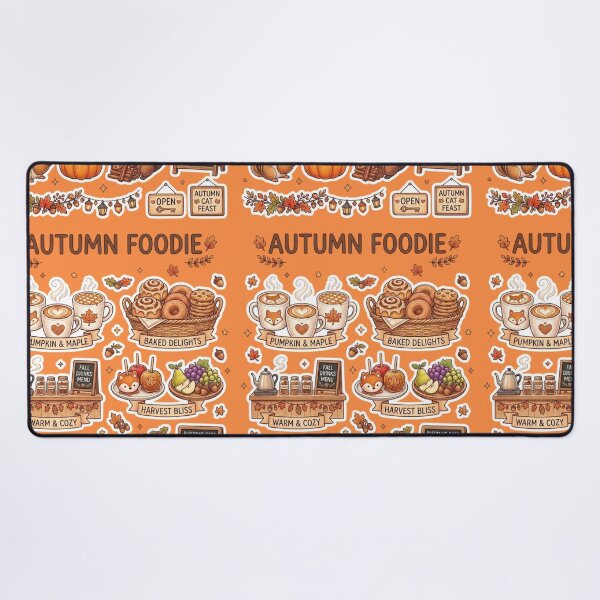 Item preview, Cozy Autumn Foodie Sticker Pack / Fall Aesthetic / Cute Animals Thanksgiving Best Selling Fall Decors Decorations Pillow Cases, Blankets , Socks Phone Case Mug designed and sold by TeenLake.