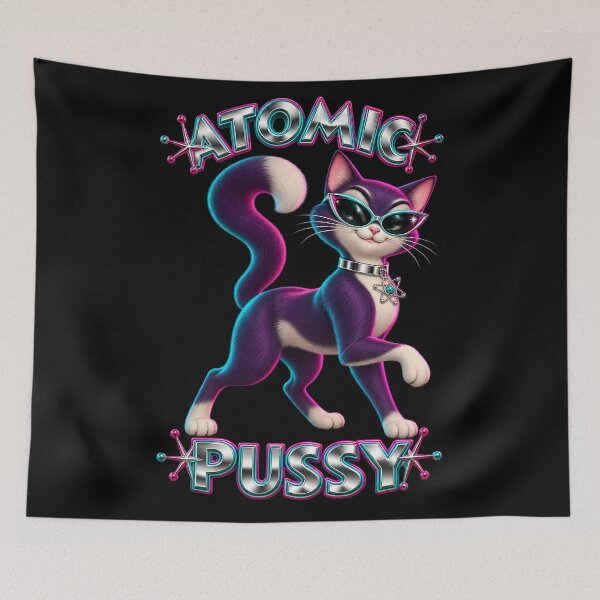 Item preview, Y2K Atomic Cat 21 designed and sold by MarkColeImaging.