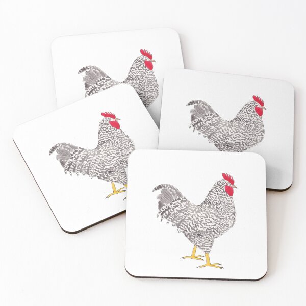 Item preview, Rooster ink and watercolour designed and sold by SGrownsSketches.