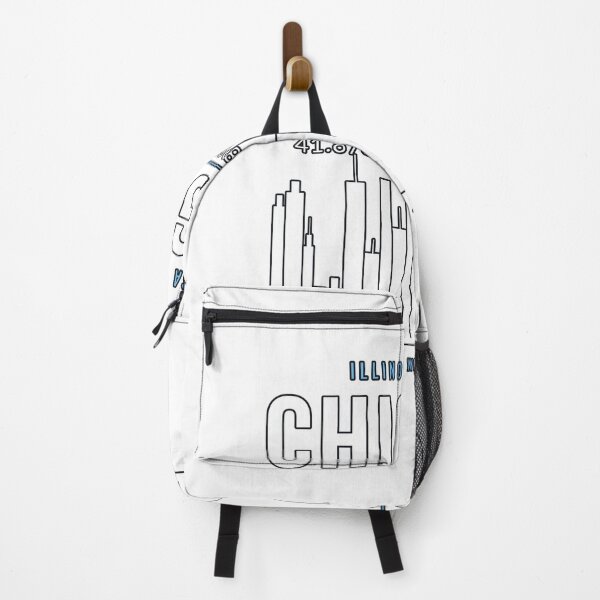 Item preview, Chicago Coordinates Skyline Design designed and sold by PeaksAndPrints.