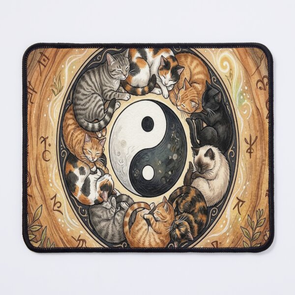 Item preview, yin and yang, ala cat designed and sold by GAWPAWshop.
