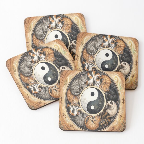 Item preview, yin and yang, ala cat designed and sold by GAWPAWshop.