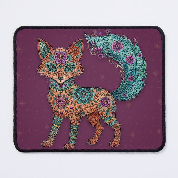 Item preview, Alebrije Fox — Mexican Folk Art Fox with Decorated Tail, Vibrant Spirit Animal designed and sold by LunaAdventurer.