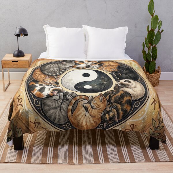 Item preview, yin and yang, ala cat designed and sold by GAWPAWshop.