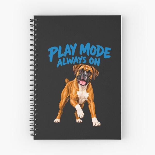 Item preview, Play Mode Always On Funny Boxer Dog designed and sold by AdicretorDesign.
