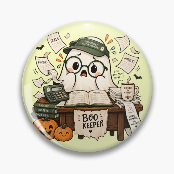 Item preview, Contable Fantasma Caos de Halloween designed and sold by Meandmyshop.