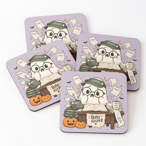 Item preview, Bookkeeper Ghost Halloween Chaos designed and sold by Meandmyshop.