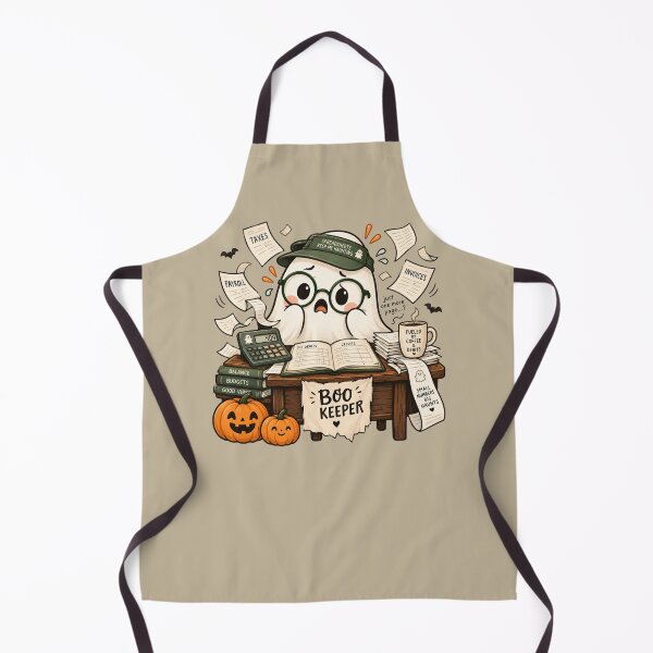 Item preview, Bookkeeper Ghost Halloween Chaos designed and sold by Meandmyshop.