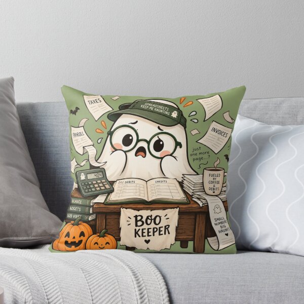 Item preview, Bookkeeper Ghost Halloween Chaos designed and sold by Meandmyshop.