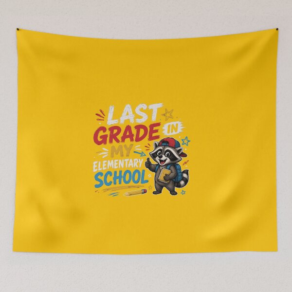 Item preview, Last Grade in My Elementary School Raccoon Student Design designed and sold by Creative-Sanc.