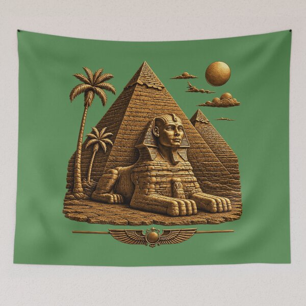 Item preview, Egyptian Sphinx and Pyramids designed and sold by NEFERSIGN.