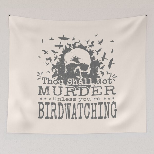 Item preview, Murder of Crows | Thou Shall Not Murder | Funny Christian Birdwatching designed and sold by ZechJohnRB.