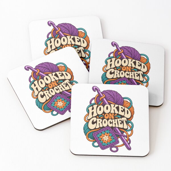 Item preview, Hooked on Crochet – Funny Crochet Lover Yarn Design designed and sold by Print-Mingle01.
