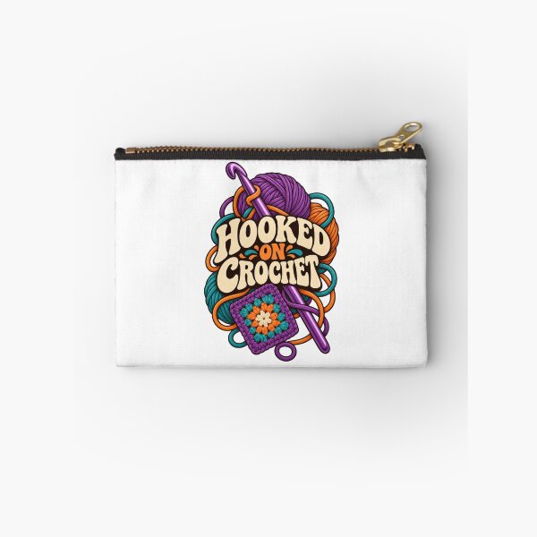 Item preview, Hooked on Crochet – Funny Crochet Lover Yarn Design designed and sold by Print-Mingle01.