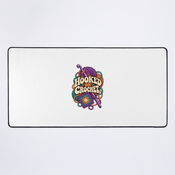 Item preview, Hooked on Crochet – Funny Crochet Lover Yarn Design designed and sold by Print-Mingle01.