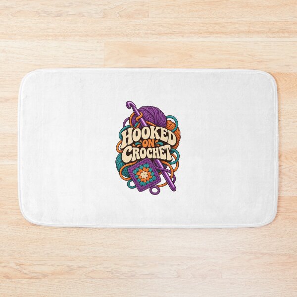 Item preview, Hooked on Crochet – Funny Crochet Lover Yarn Design designed and sold by Print-Mingle01.