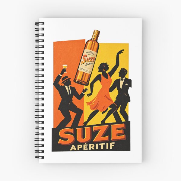 Item preview, SUZE advertising poster - vintage orange & yellow - aperitif designed and sold by Studio RTN.
